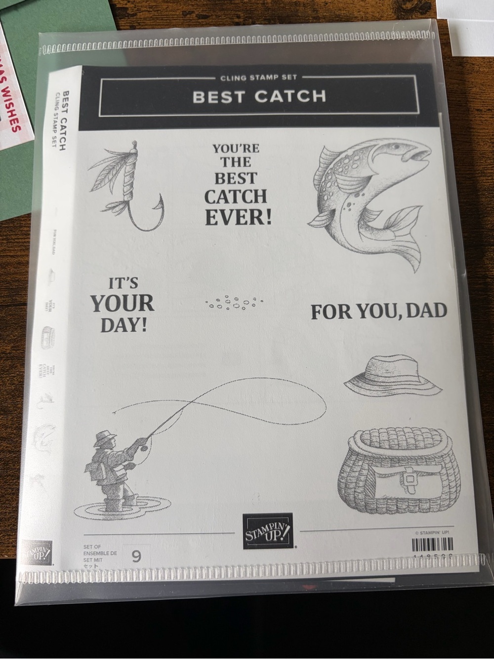 Stampin' Up! Best Catch Cling Stamp Set - and coordinating dies